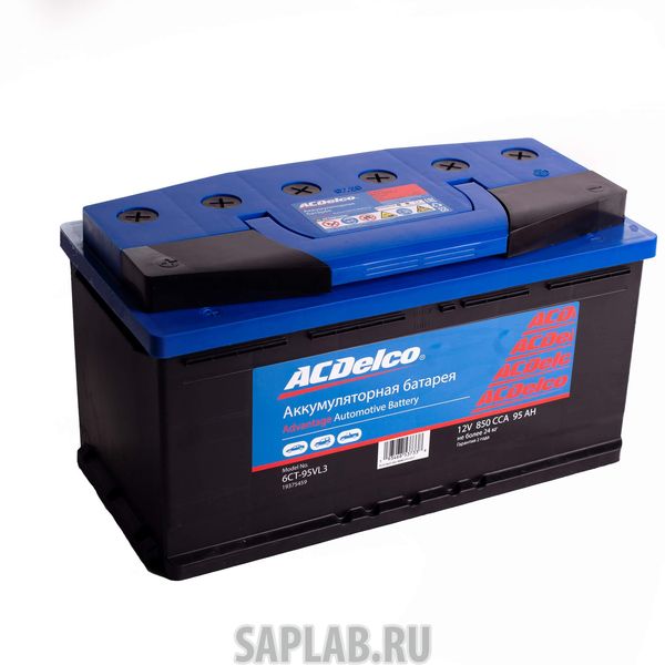 Купить запчасть ACDELCO - 19375459 Аккумулятор ACDelco 95 А/ч прямая L+ EN850 А 353x175x190 19375459