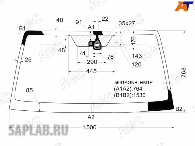 Купить запчасть AGC AUTOMOTIVE - 5661AGNBLHM1P MITSUBISHI PAJERO IV 2007- СТЕКЛО ВЕТРОВОЕ ЗЕЛЕНОЕ/ГОЛУБАЯ ПОЛОСА -С ОБОГРЕВОМ-ДАТЧИК (СВЕТА И/ИЛИ ДОЖДЯ)-ИЗМЕНЕНИЕ ШЕЛКОГРАФИИ