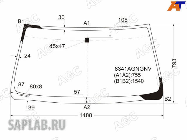 Купить запчасть AGC AUTOMOTIVE - 8341AGNGNV TOYOTA LANDCRUISER PRADO J120 2003- СТЕКЛО ВЕТРОВОЕ ЗЕЛЕНОЕ/ЗЕЛЕНАЯ ПОЛОСА -VIN ОКНО