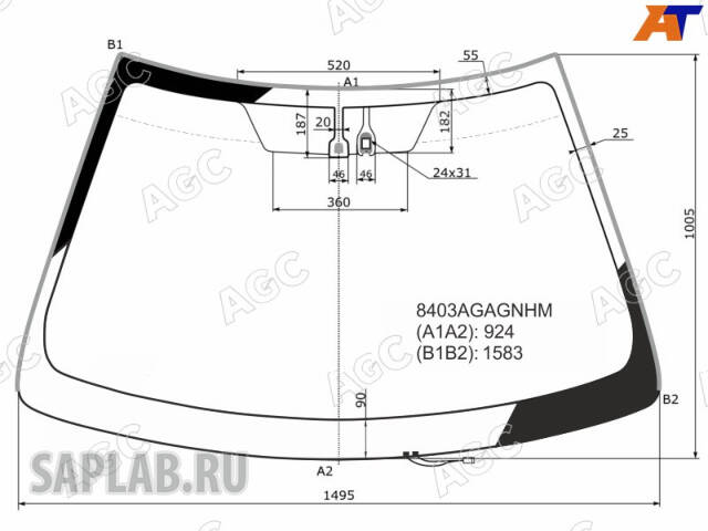 Купить запчасть AGC AUTOMOTIVE - 8403AGAGNHM TOYOTA CAMRY 2014-2018 СТЕКЛО ВЕТРОВОЕ ЗЕЛЕНОЕ + ШУМОИЗОЛЯЦИЯ/ЗЕЛЕНАЯ ПОЛОСА -С ОБОГРЕВОМ ЗОНЫ ДВОРНИКОВ-ДАТЧИК (СВЕТА И/ИЛИ ДОЖДЯ)