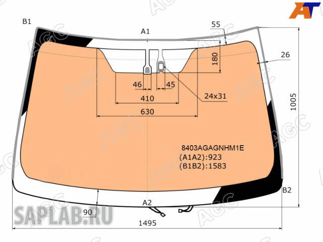 Купить запчасть AGC AUTOMOTIVE - 8403AGAGNHM1E TOYOTA CAMRY 2014-2018 СТЕКЛО ВЕТРОВОЕ ЗЕЛЕНОЕ + ШУМОИЗОЛЯЦИЯ/ЗЕЛЕНАЯ ПОЛОСА -С ПОЛНЫМ ОБОГРЕВОМ-ДАТЧИК (СВЕТА И/ИЛИ ДОЖДЯ)