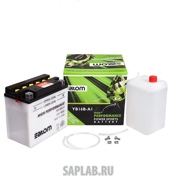 Купить запчасть ATOM - 2102054 Мото аккумулятор ATOM  YB16B-A1 HIGH PERFORMANCE