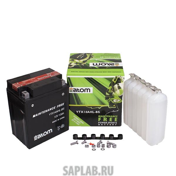 Купить запчасть ATOM - 2102061 Мото аккумулятор ATOM  YTX14AHL-BS MF