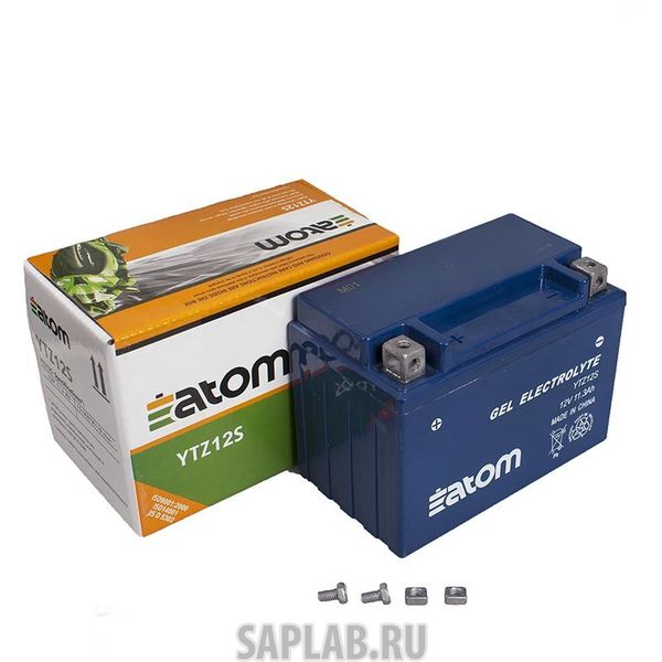 Купить запчасть ATOM - 2102074 Мото аккумулятор ATOM  YTZ12S GEL гелевый