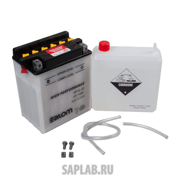 Купить запчасть ATOM - 2103384 Мото аккумулятор ATOM  YB14L-A2 HIGH PERFORMANCE