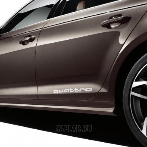 Купить запчасть AUDI - 4G0064317AZ7G Комплект из двух наклеек Audi quattro Sticker Set - Silver 2017