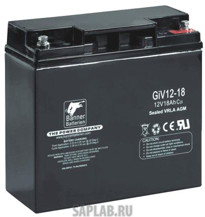 Купить запчасть BANNER - 6СТ18GIVS1218 Аккумулятор BANNER GIV-S 18А/ч