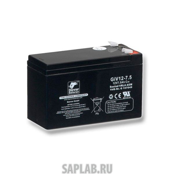Купить запчасть BANNER - 6СТ5,4GIVS125,4 Аккумулятор BANNER GIV-S 5,4А/ч
