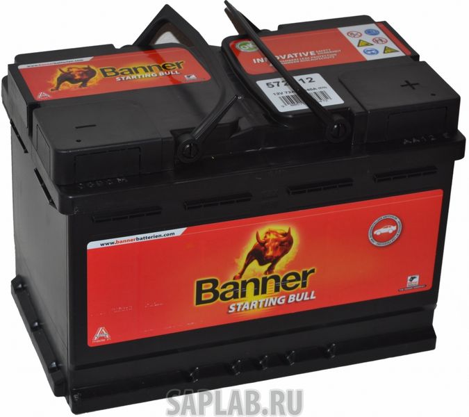 Купить запчасть BANNER - 6СТ7257212 Аккумулятор BANNER Starting Bull 72А/ч обратная полярность