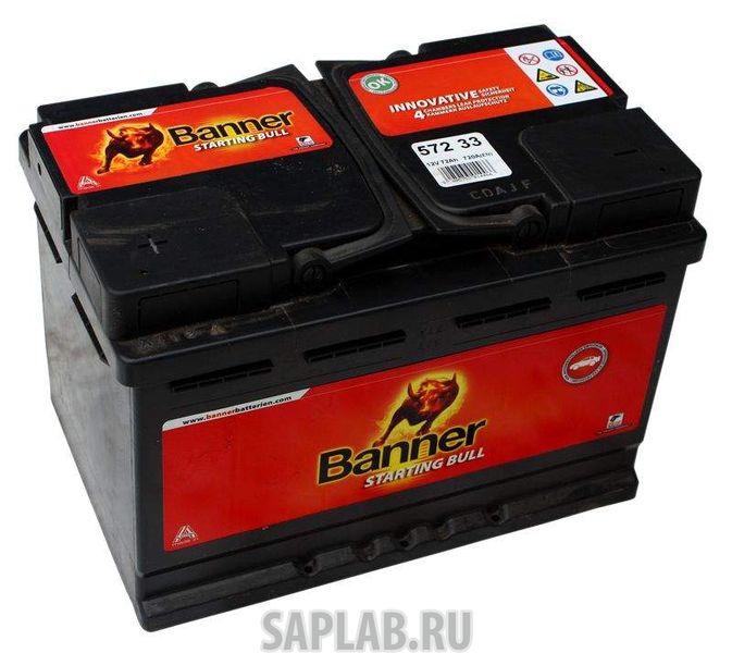 Купить запчасть BANNER - 6СТ7257233 Аккумулятор BANNER Starting Bull 72А/ч