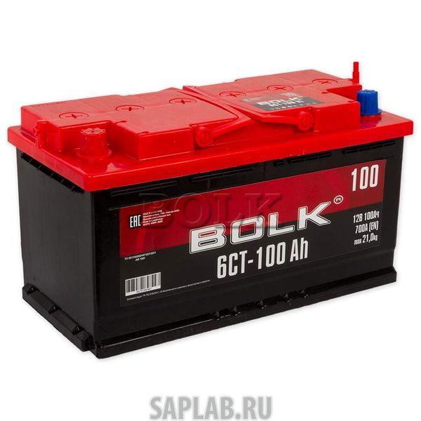 Купить запчасть BOLK - AB1001 Аккумулятор BOLK 100 А/ч прямая L+ EN700 А 353x175x190 AB 1001
