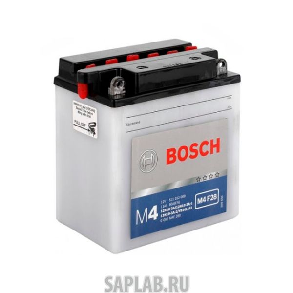 Купить запчасть BOSCH - 0092M4F280 Аккумулятор M4 F28 12v 11ah 90a 136x91x146 BOSCH 0092m4f280