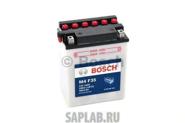 Купить запчасть BOSCH - 0092M4F350 Аккумулятор автомобильный BOSCH 0 092 M4F 350 14 Ач