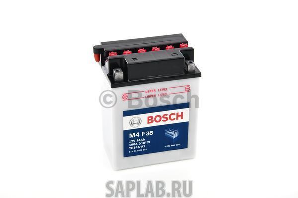 Купить запчасть BOSCH - 0092M4F380 Аккумулятор автомобильный BOSCH 0 092 M4F 380 14 Ач