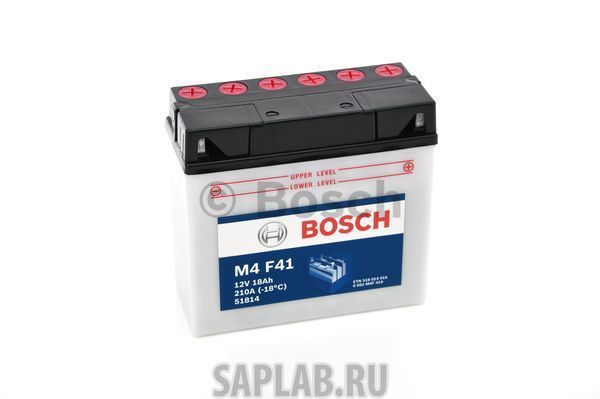Купить запчасть BOSCH - 0092M4F410 Аккумулятор автомобильный BOSCH 0 092 M4F 410 18 Ач