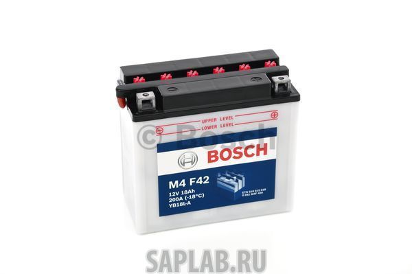 Купить запчасть BOSCH - 0092M4F420 Аккумулятор автомобильный BOSCH 0 092 M4F 420 18 Ач