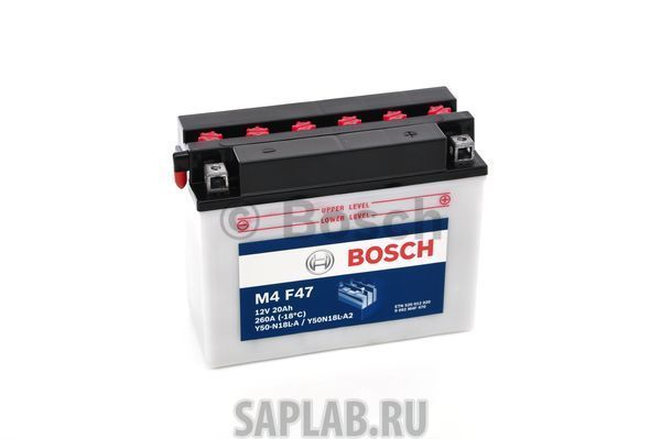 Купить запчасть BOSCH - 0092M4F470 Аккумулятор автомобильный BOSCH 0 092 M4F 470 20 Ач