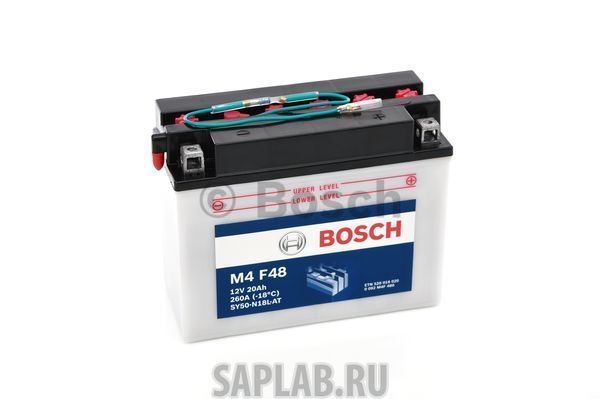 Купить запчасть BOSCH - 0092M4F480 Аккумулятор автомобильный BOSCH 0 092 M4F 480 20 Ач