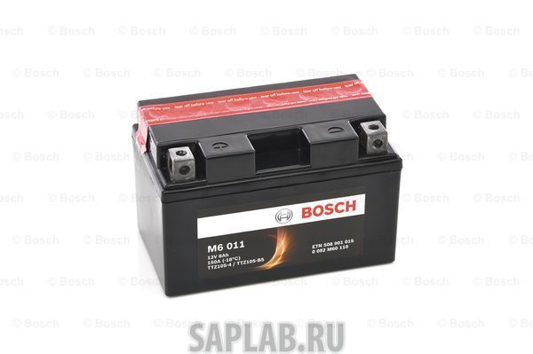 Купить запчасть BOSCH - 0092M60110 Аккумулятор автомобильный BOSCH 0 092 M60 110 8 Ач
