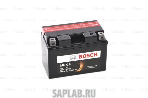 Купить запчасть BOSCH - 0092M60160 Аккумулятор автомобильный BOSCH 0 092 M60 160 11 Ач