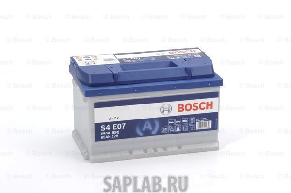 Купить запчасть BOSCH - 0092S4E070 Аккумулятор автомобильный BOSCH 0 092 S4E 070 65 Ач
