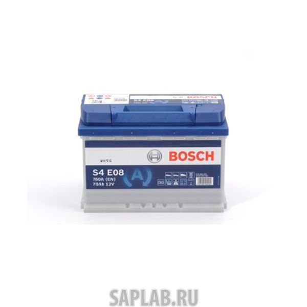 Купить запчасть BOSCH - 0092S4E081 Аккумуляторная батарея Efb! 19.5/17.9 Евро 70ah 760a 278/175/190 BOSCH 0092S4E081