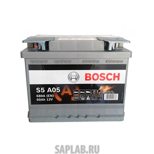 Купить запчасть BOSCH - 0092S5A050 Аккумуляторная батарея 19.5/17.9 Евро 60ah 680a 242/175/190 Agm BOSCH 0092S5A050