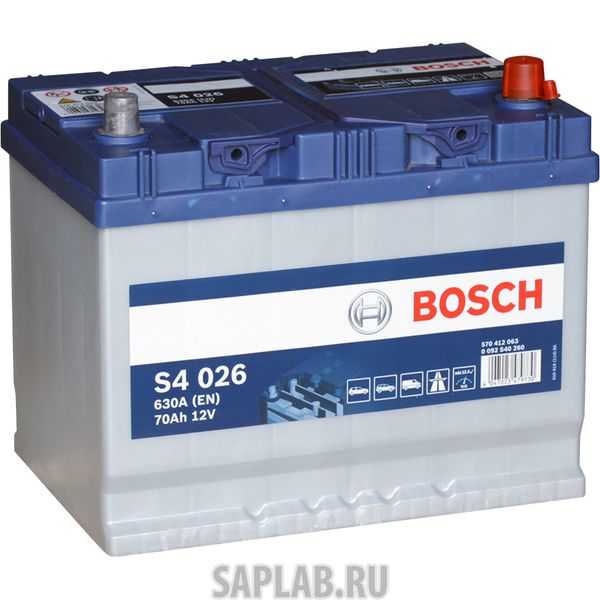 Купить запчасть BOSCH - 570412063 Аккумулятор легковой "BOSCH" S40 260 S4 Азия (70Ач о/п) D26L 570 412 063 570412063