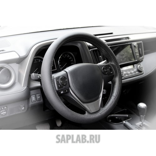 Купить запчасть KRAFT - KT800302 Оплетка, перфорированная кожа, черная, 37-39 см/М