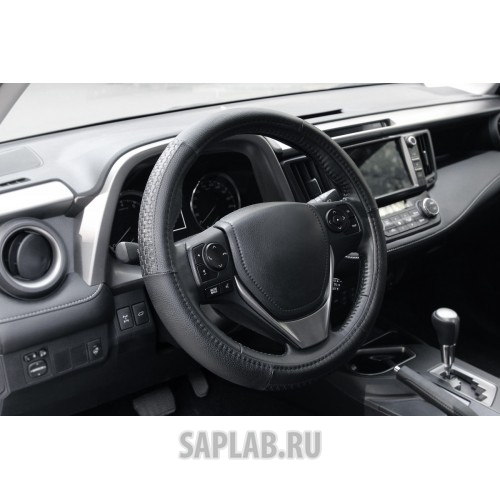Купить запчасть KRAFT - KT800316 Оплетка, иск. кожа с тиснением, черная, 40 см / L