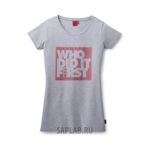 Купить запчасть VOLKSWAGEN - 5GB084210RJ1 Женская футболка Volkswagen GTI T-Shirt, Ladies, Who did it first, Grey
