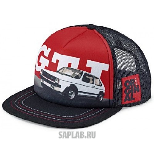 Купить запчасть VOLKSWAGEN - 5GB084300 Бейсболка Volkswagen GTI 1976 Baseball Cap, Black/Red, артикул 5GB084300
