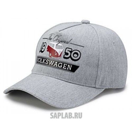Купить запчасть VOLKSWAGEN - 7E0084300A Бейсболка Volkswagen T1 Bulli Baseball Cap, Grey, артикул 7E0084300A