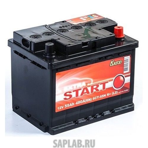 Купить запчасть КАТОД - 6СТ55NRL2 Аккумулятор автомобильный КАТОД EXTRA START Extra Start 55Ач 480A [6ст-55n r+ (l2)]