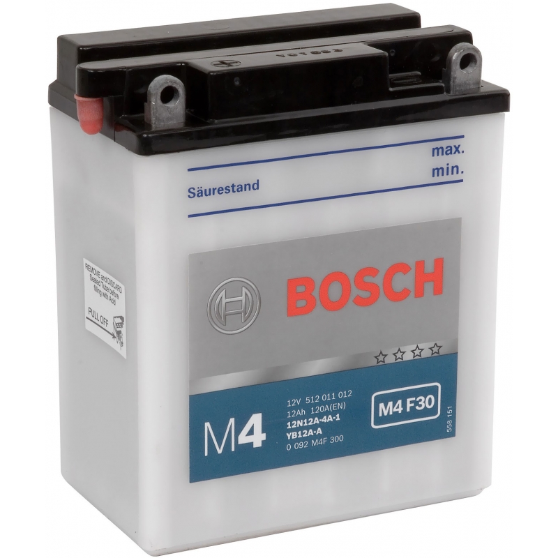 Купить запчасть BOSCH - 0092M4F300 Аккумулятор автомобильный BOSCH Funstart FreshPack 0 092 M4F 300 12 Ач