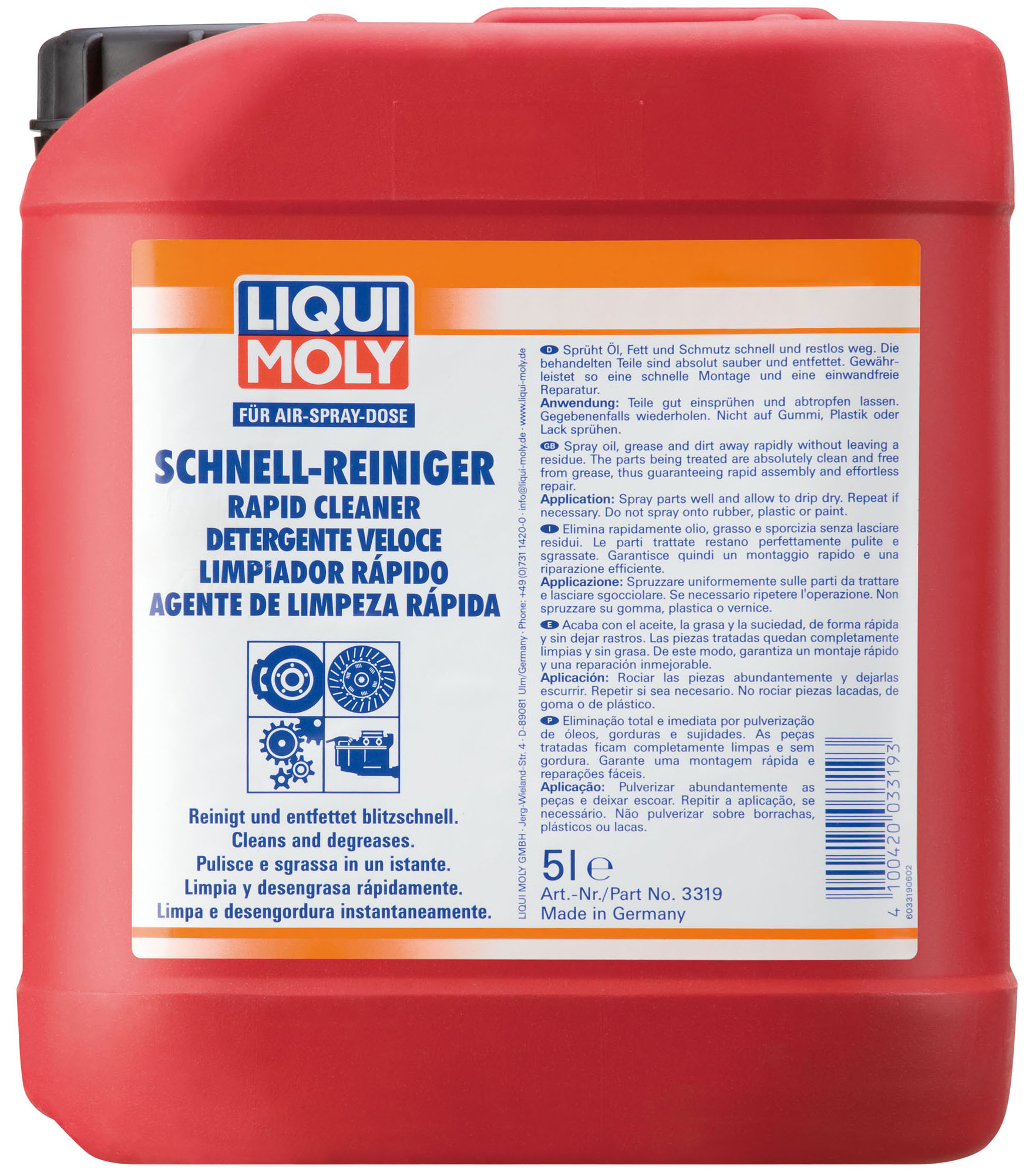 Купить запчасть LIQUI MOLY - 3956 Быстрый очиститель