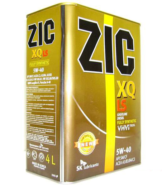 Купить запчасть ZIC - 163202 Моторное масло ZIC XQ LS 5W/40 SM/CF, 4 л, синтетическое