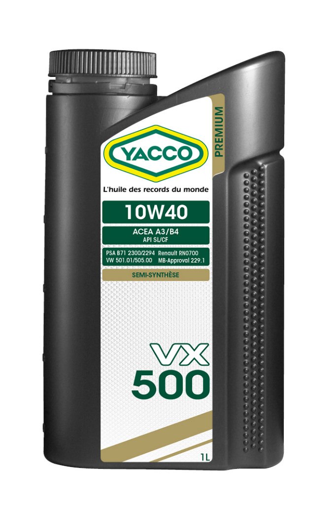 Купить запчасть YACCO - 303125 Моторное масло Yacco VX 500 SL/CF 10W-40 1л