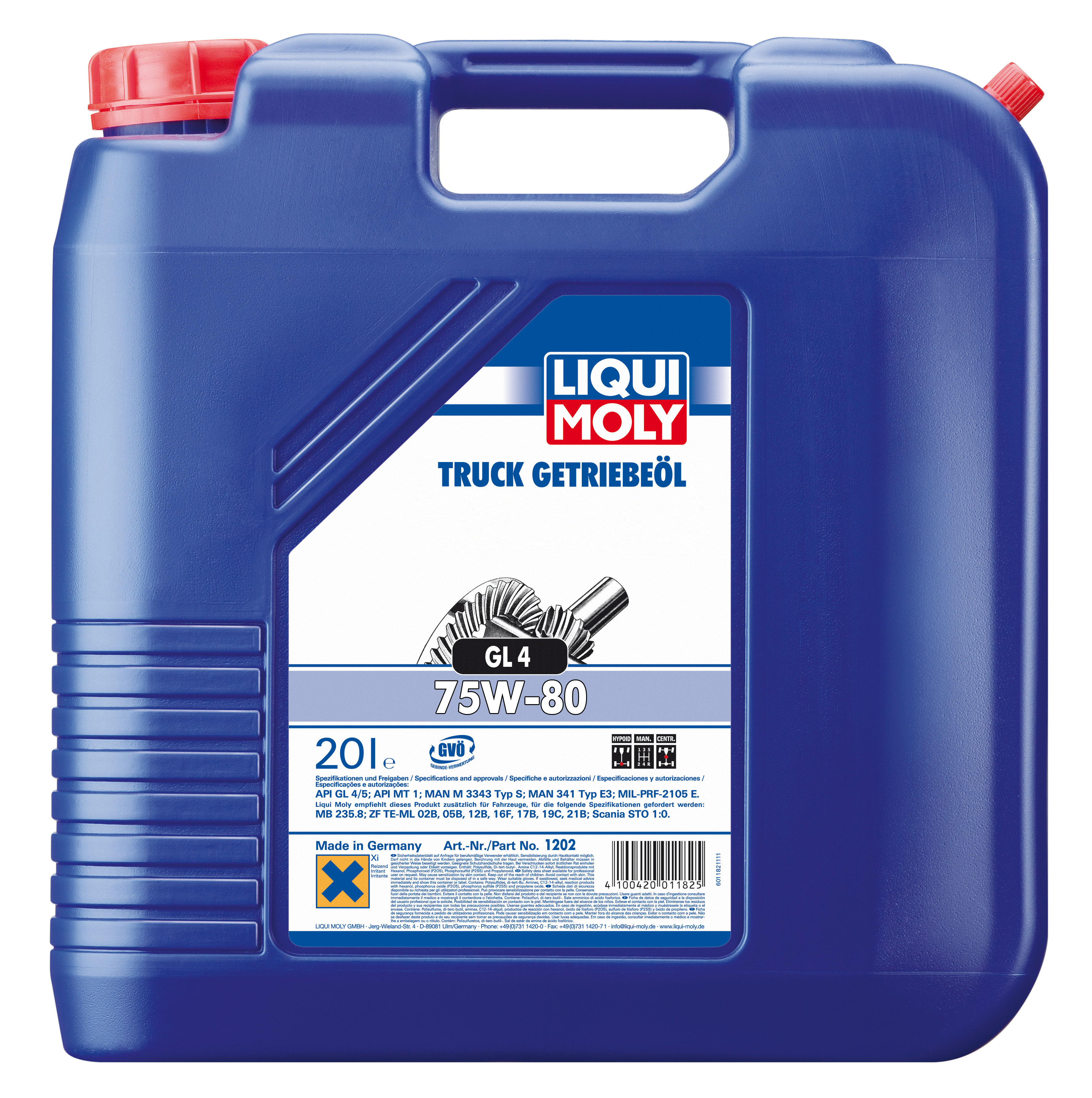 Купить запчасть LIQUI MOLY - 1202 Трансмиссионное масло  Truck Getriebeoil  SAE 75W-80