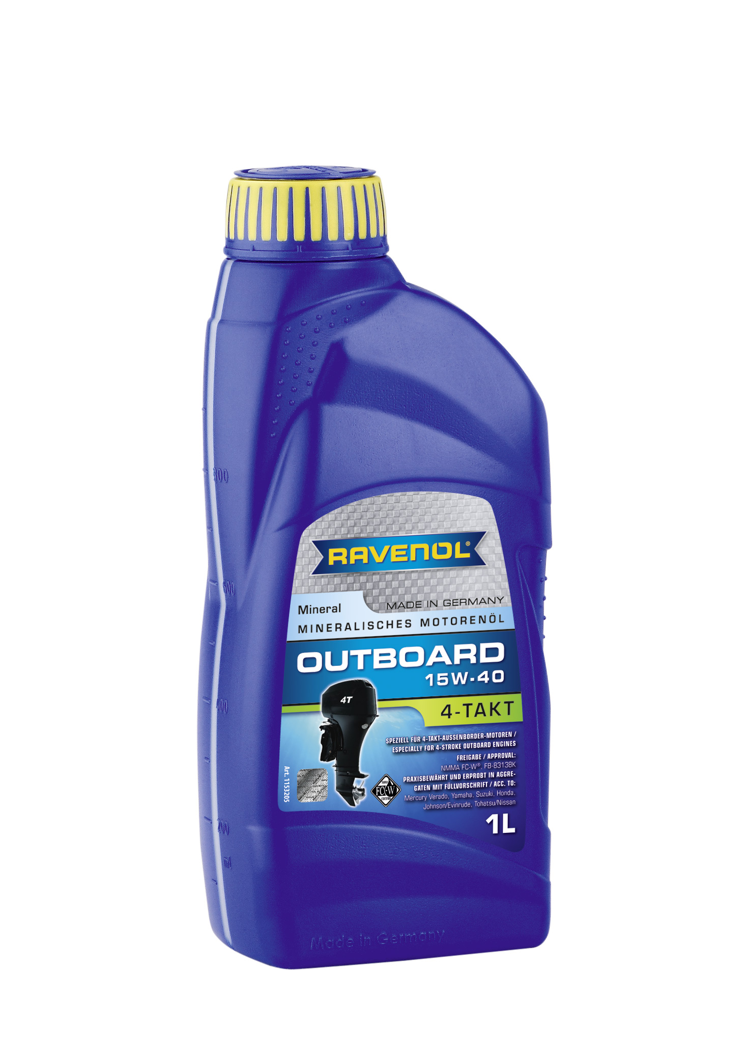 Купить запчасть RAVENOL - 4014835729216 Моторное масло Ravenol Outboardoel 4T SAE 15W-40 1л