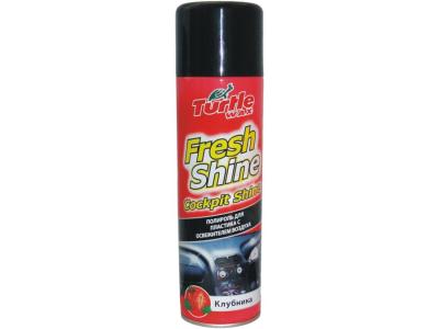Купить запчасть TURTLE WAX - FG6526 Полироль для пластика с освежителем воздуха "Fresh Shine — Strawberry" (клубника), 0,5 л.