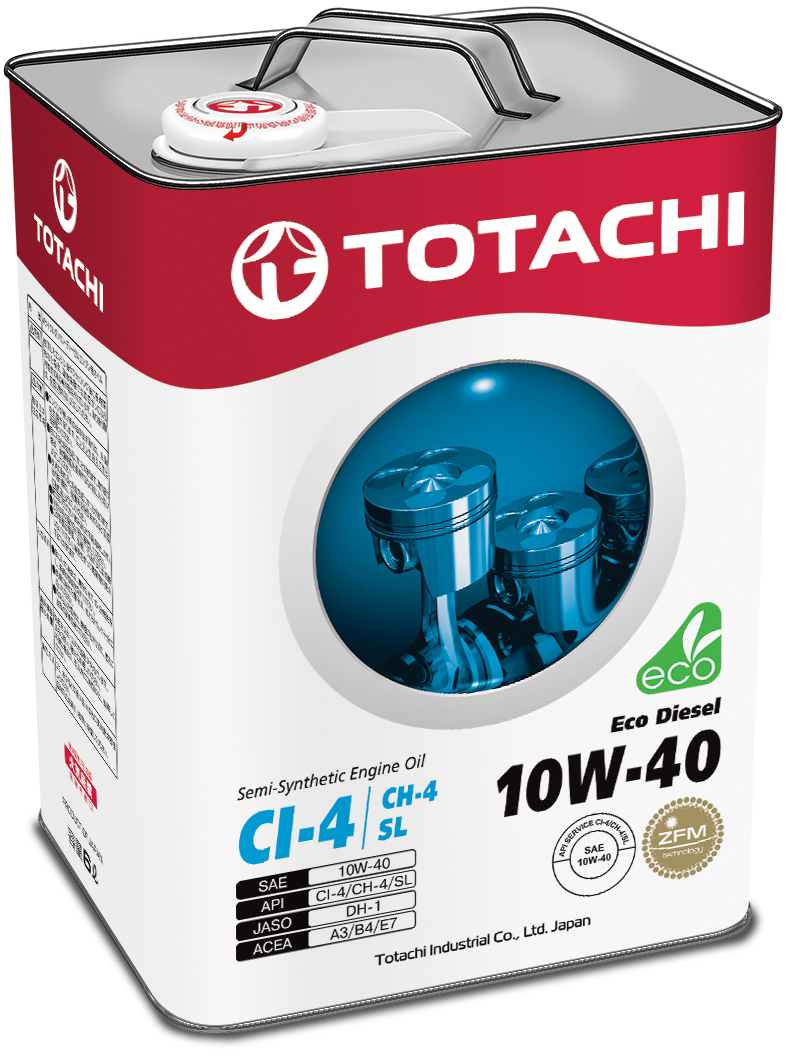 Купить запчасть TOTACHI - 4562374690530 Моторное масло Totachi Eco Diesel Semi-Synthetic 10W-40 6л