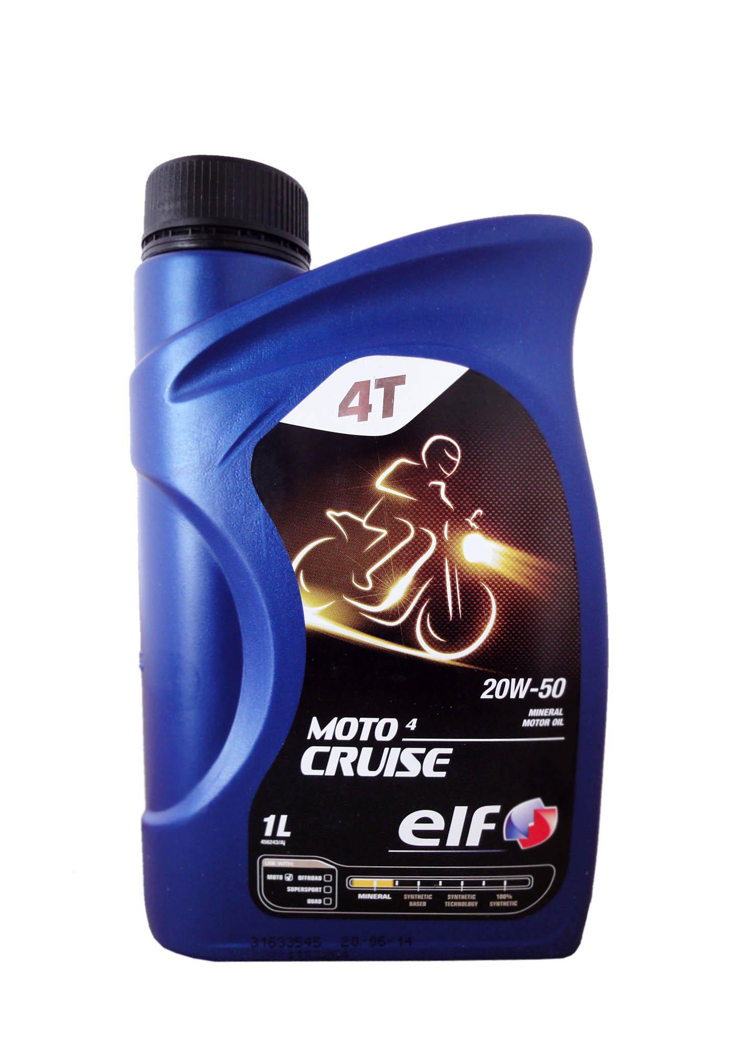 Купить запчасть ELF - 194959 Моторное масло elf Moto 4 Cruise 20W-50 1л