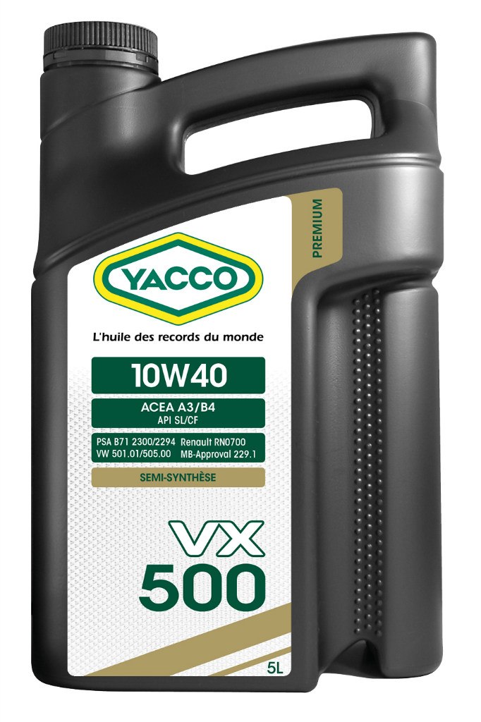 Купить запчасть YACCO - 303122 Моторное масло Yacco VX 500 SL/CF 10W-40 5л