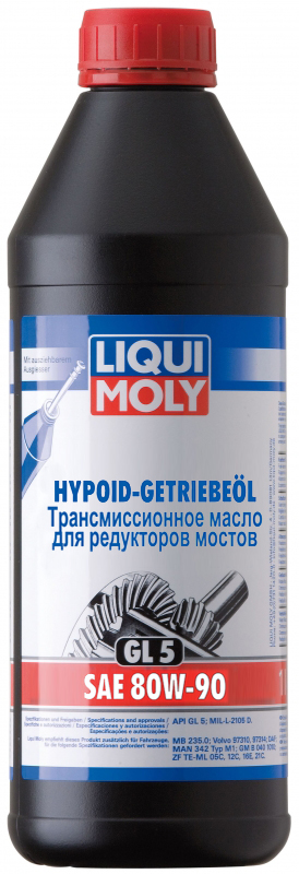 Купить запчасть LIQUI MOLY - 3924 Трансмиссионное масло Hypoid-Getriebeoil SAE 80W-90