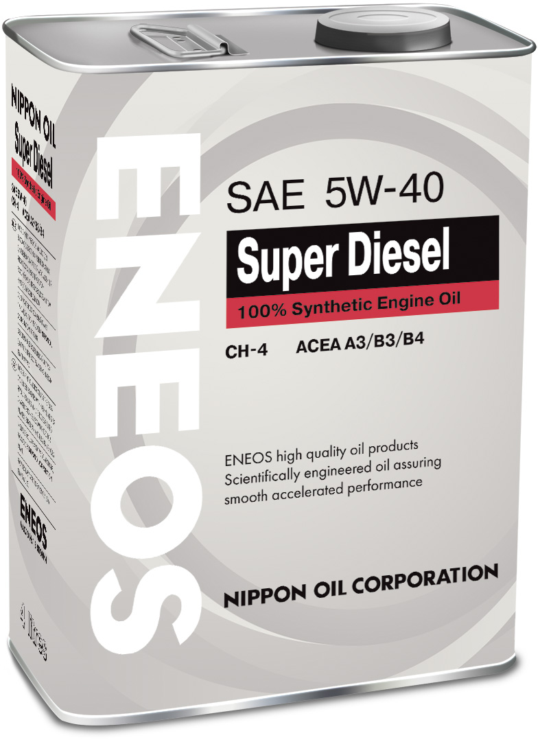 Купить запчасть ENEOS - OIL1338 Моторное масло Eneos Super Diesel CH-4 5W-40 4л