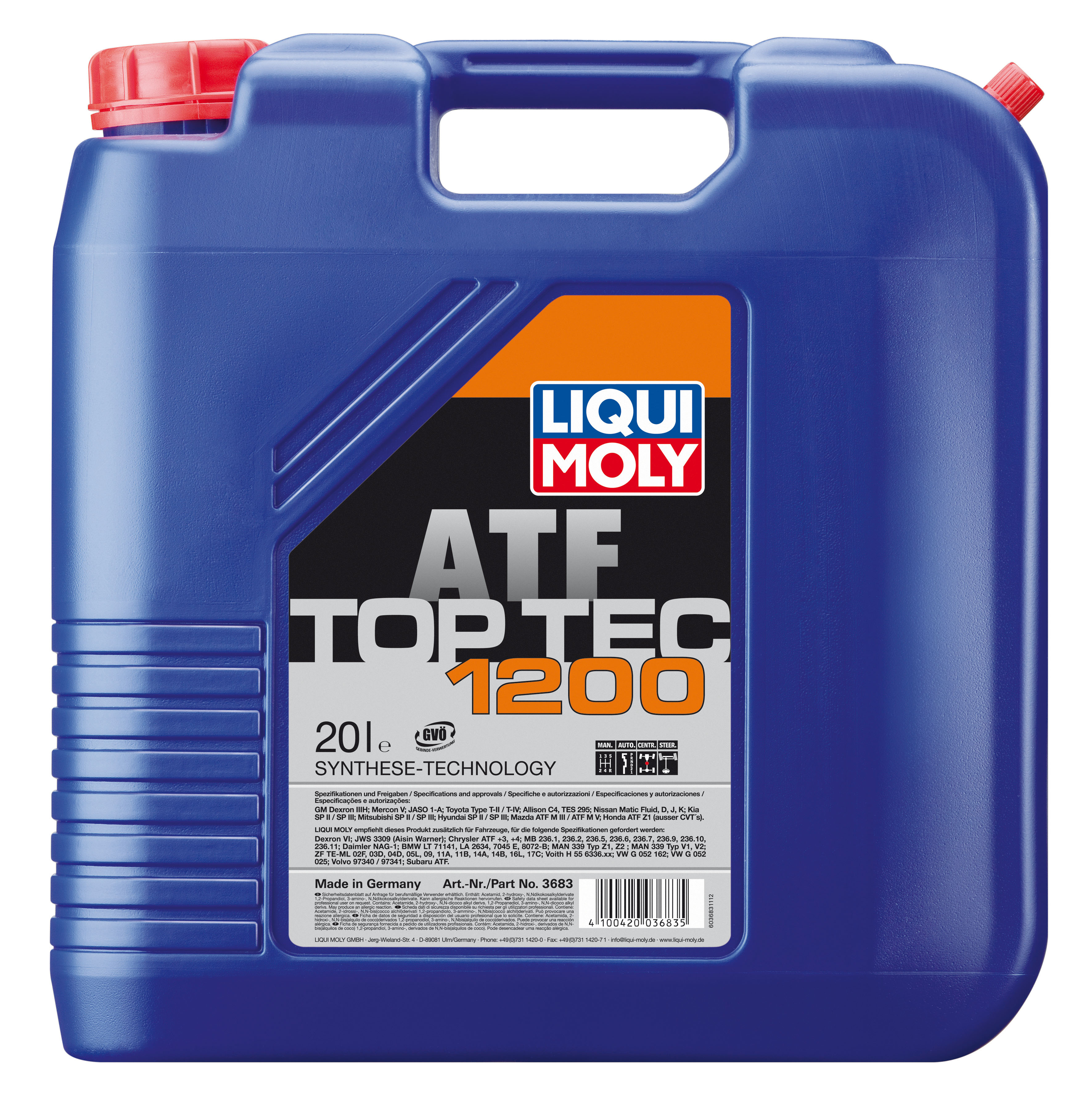 Купить запчасть LIQUI MOLY - 3683 Трансмиссионное масло для АКПП Top Tec ATF 1200